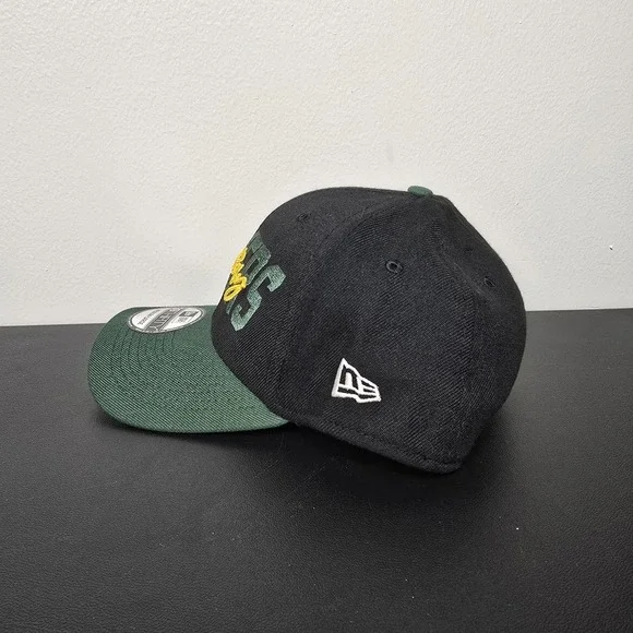 Green Bay Packers Hat Cap Fitted Mens L Black 2022 Draft NFL Football New Era - Picture 3 of 8